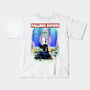 Squidward Falling Down Kids T-Shirt